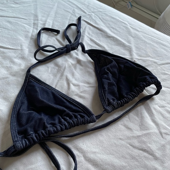 Vintage American Apparel denim string bikini top - Picture 4 of 4